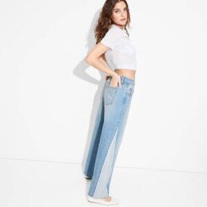 Wild Fable Mid Rise 90s Relaxed Straight Medium Wash Denim Jeans